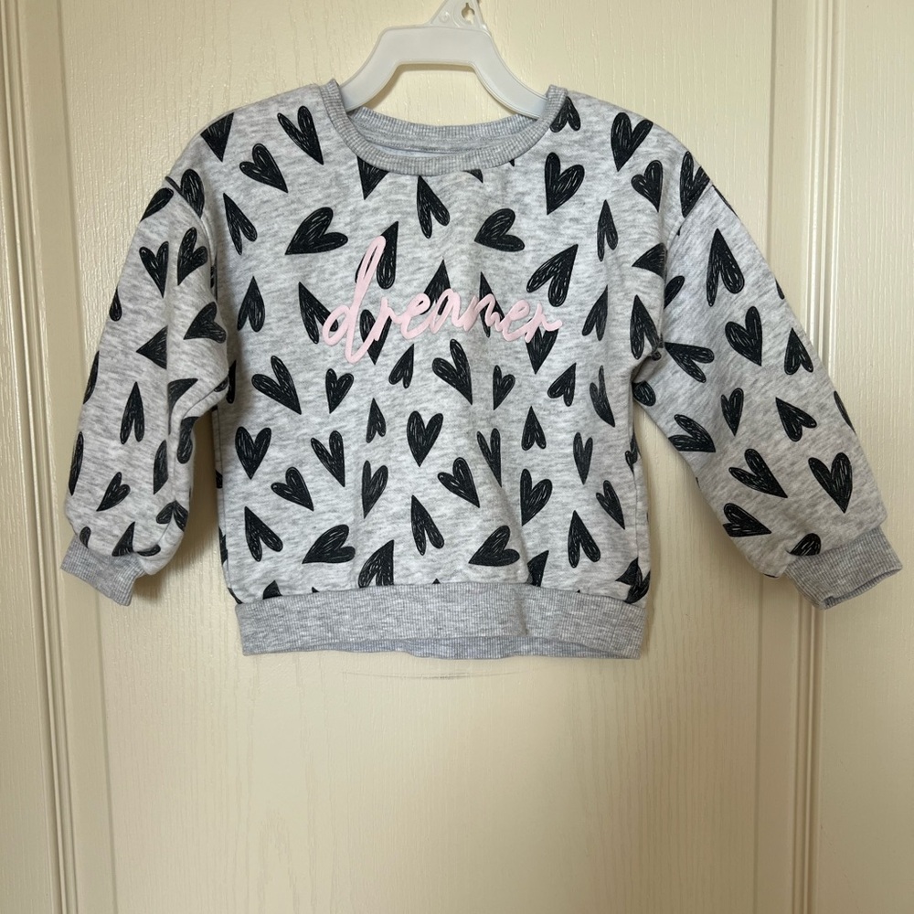 George Gray and Black Toddler Sweatshirt Size 3T